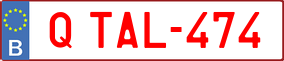Trailer License Plate